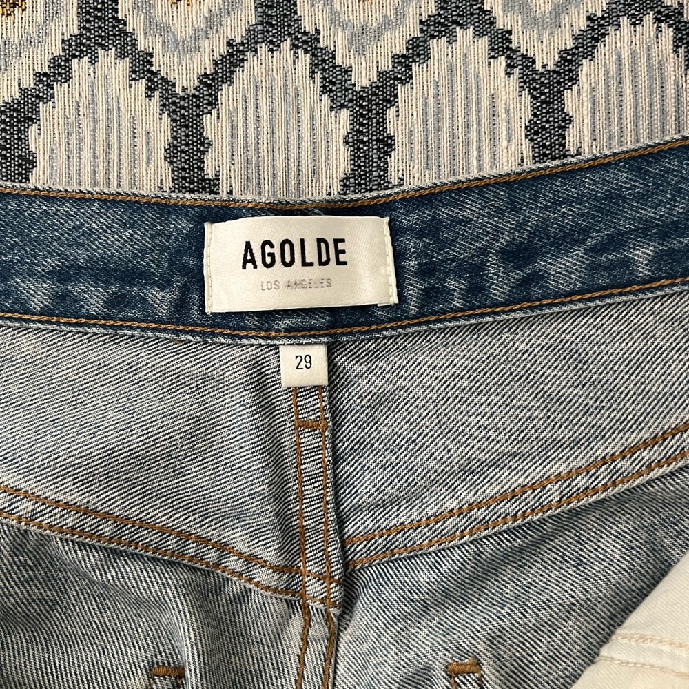 Agolde Riley High Rise Straight Crop Jeans - Picture 6 of 7